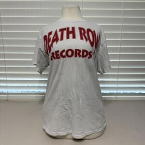 Death Row Records White T-Shirt Size Medium